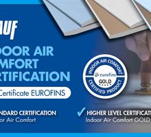 Knauf Italia - Press Area - Le lastre Knauf certificate Eurofins Indoor Air Comfort Gold